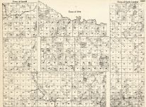 Forest County Outline - Caswell, Alvin, North Crandon, Wisconsin State Atlas 1930c